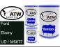 Preview: Ford, Ebony, UD / M6877: 500ml Lackdose + 500ml Klarlack + 250ml Härter - Set, von ATW Autoteile West.